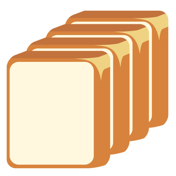 4片白背面包图片下载