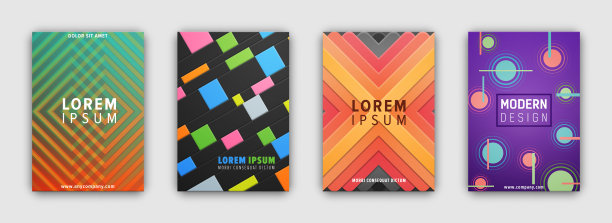 封面图案模板与几何图形图片下载