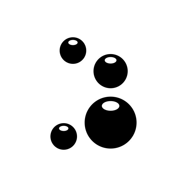 肥皂泡图标矢量设计模板图片下载