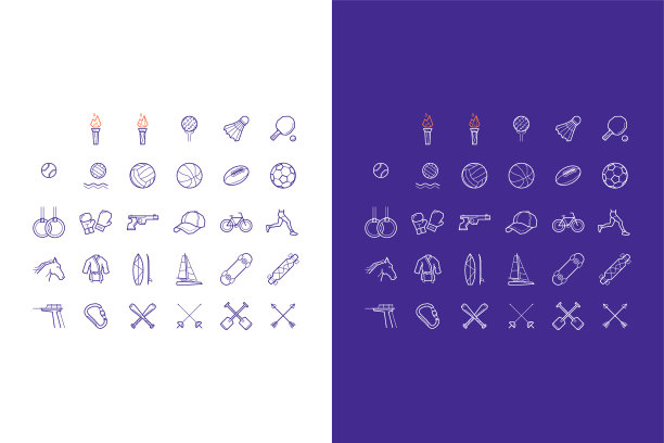 夏季运动游戏的图标图片下载