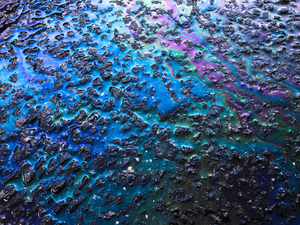 溢油彩虹背景图片下载