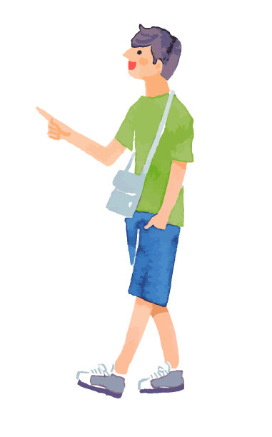 年轻人穿着夏日休闲装素材图片