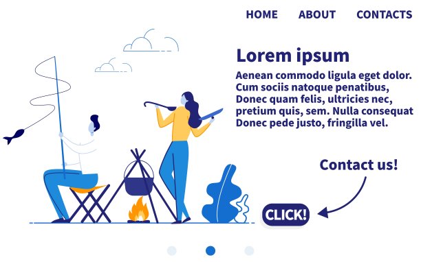 游客钓鱼和野营暑假。图片下载