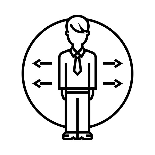 不同的工作线图标，概念符号，轮廓矢量插图，线性符号图片下载