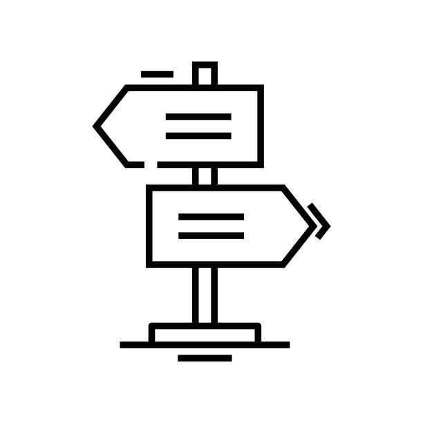 目标导向线图标，概念标志，轮廓矢量插图，线性符号图片下载