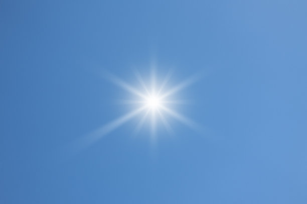 太阳在蓝天图片下载