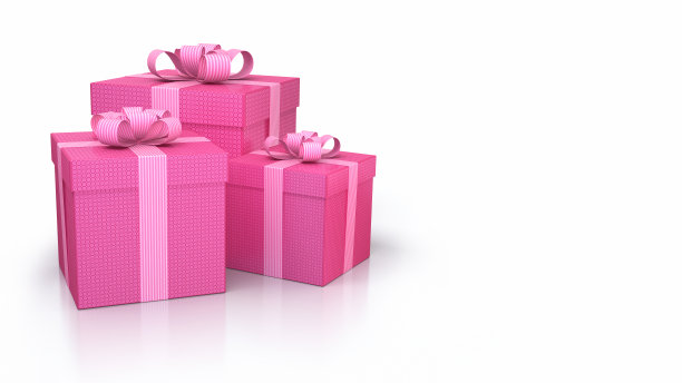 礼物盒粉色图片下载