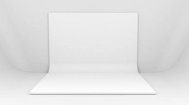 房间的白色背景舞台图片下载