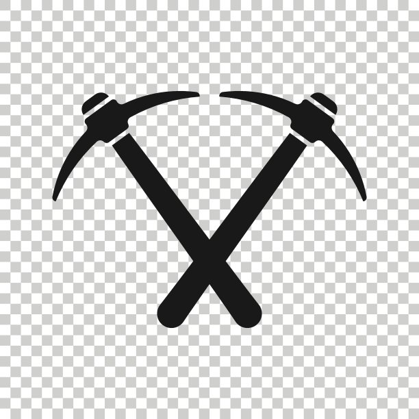 斧头图标在平面风格。伐木工矢量插图在白色孤立的背景。叶片的业务概念。图片下载