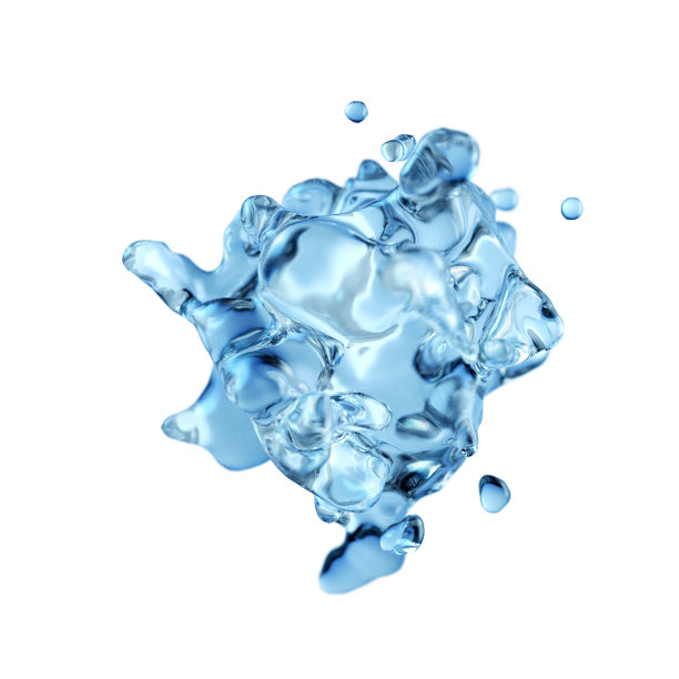 水滴孤立在白色背景上图片下载