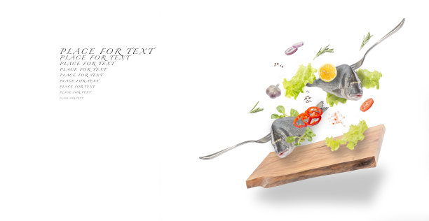 飞生整个鲷鱼和对虾的配料图片下载