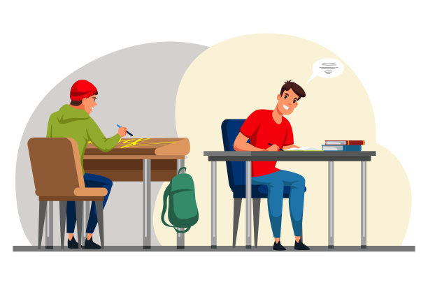 消极和积极的学生在课堂上的行为图片下载