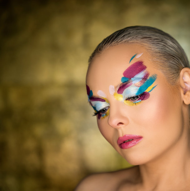 漂亮的女人，漂亮的化妆图片下载