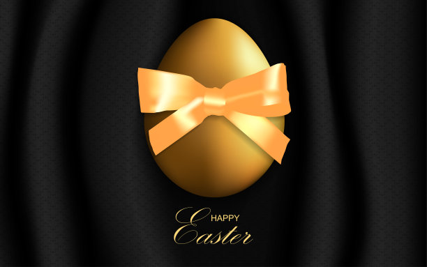 快乐的复活节背景与现实的鸡蛋图片下载