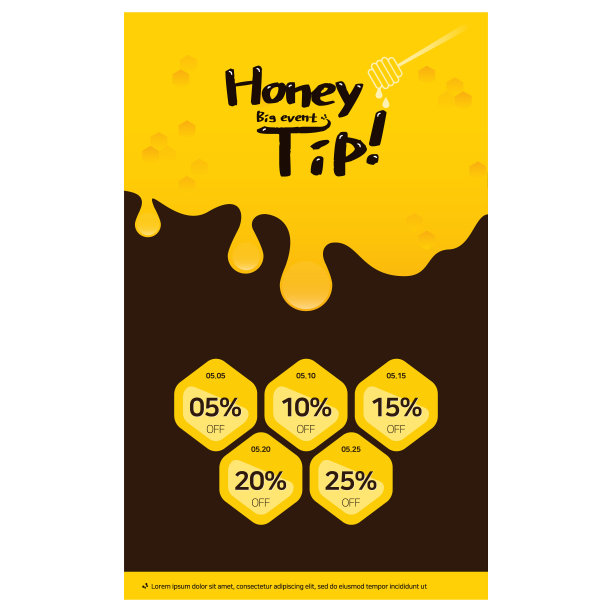 像蜂蜜一样甜蜜的购物活动。图片下载