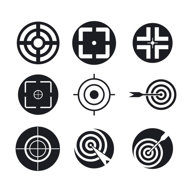 目标图标矢量图片下载