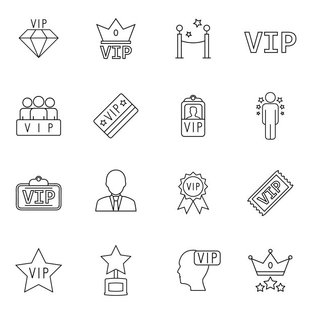 VIP图标合集矢量图图片下载