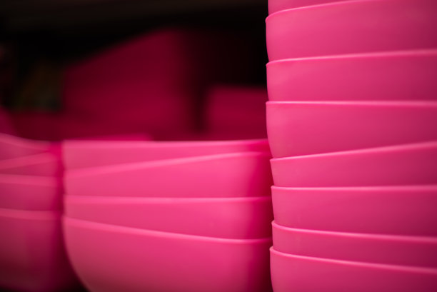 粉红色洋红碗塑料堆叠空间的文字图片下载