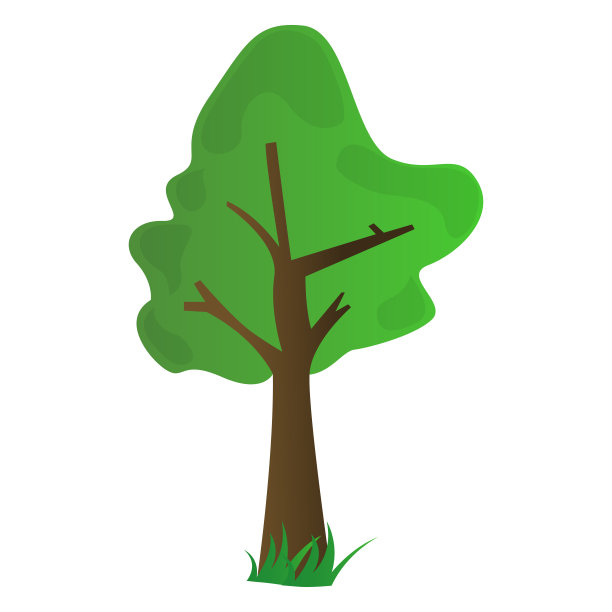 孤立的树图标图片下载