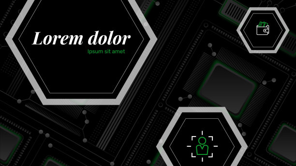 技术黑暗的背景。图片下载