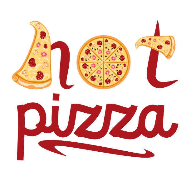 标志热披萨图片下载