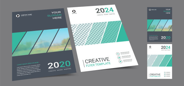 海报封面书设计模板A4布局与空间为照片背景，cmyk2色调颜色适合年度报告，提案，作品集，小册子，传单，传单，目录，杂志，小册子。图片下载