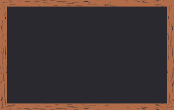 矢量粉笔擦黑板与木框，纹理添加文字或图形设计，教育办公室或学校的概念。图片下载