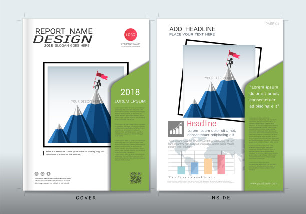 封面设计与照片背景空间，可适应年度报告，小册子，传单，传单，事实说明书，销售工具包，目录，杂志，小册子，作品集，海报，矢量模板A4大小。图片下载