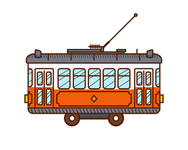 有轨电车素材图片