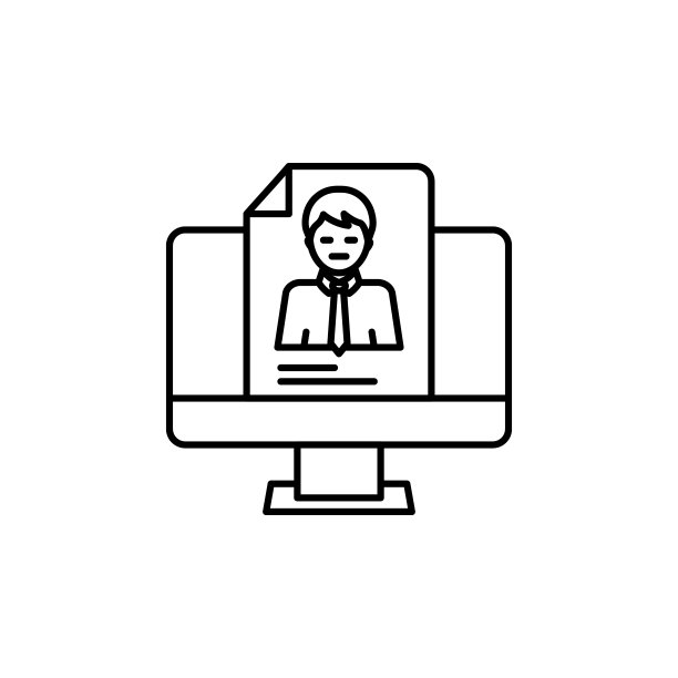 白色背景上的课程表线性图示图标图片下载