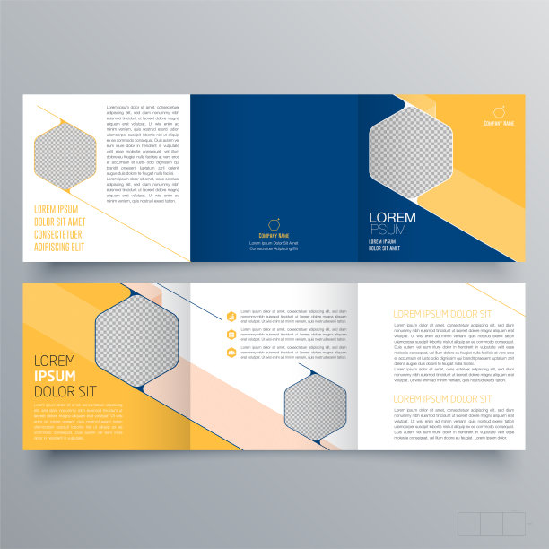 宣传册设计，宣传册模板，创意三折，趋势宣传册图片下载