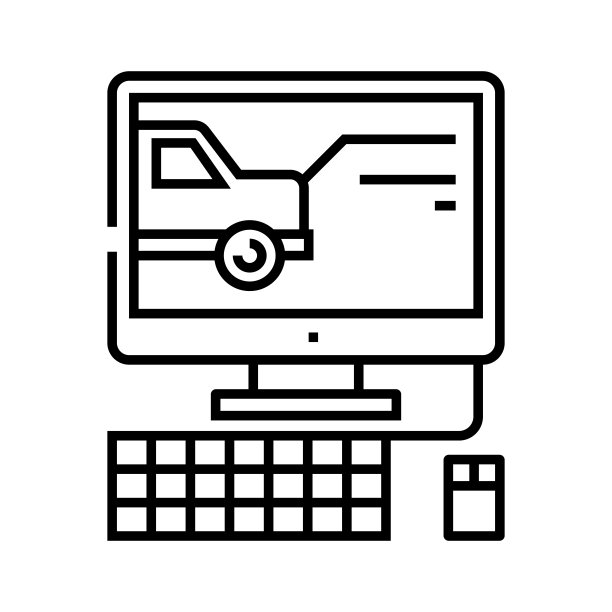 Dvr记录线图标，概念符号，轮廓矢量插图，线性符号图片下载