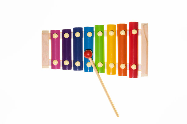 彩虹色儿童木琴玩具图片下载