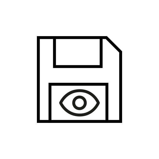 软盘线条图标图片下载