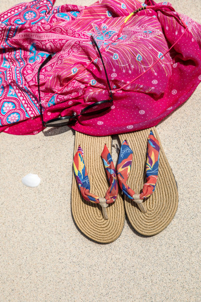 拖鞋和夏天图片下载