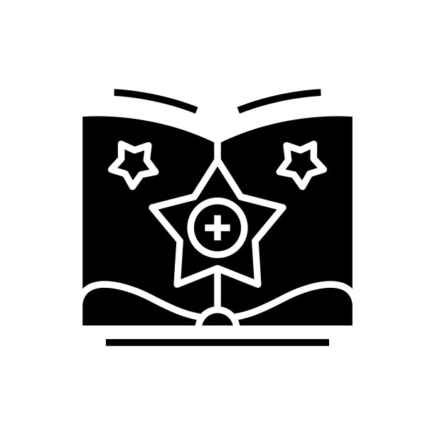 添加知识黑色图标，概念图，矢量扁平符号，字形符号图片下载
