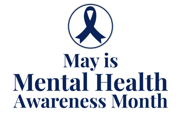 五月是心理健康宣传月。节日的概念。模板的背景，旗帜，卡片，海报与文字题词。向量EPS10插图。图片下载