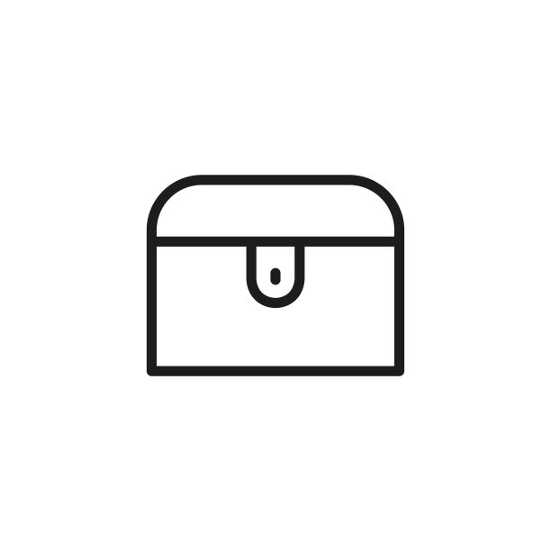 简单的胸线图标。图片下载