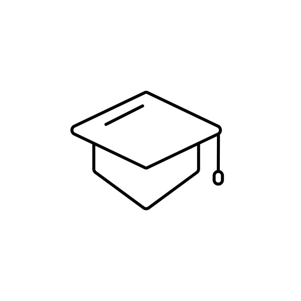 毕业，知识，大学线插图图标上白底图片下载