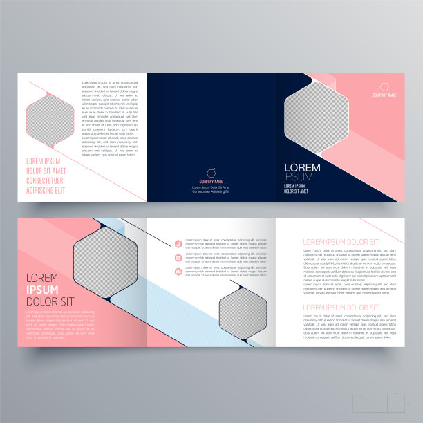 宣传册设计，宣传册模板，创意三折，趋势宣传册图片下载