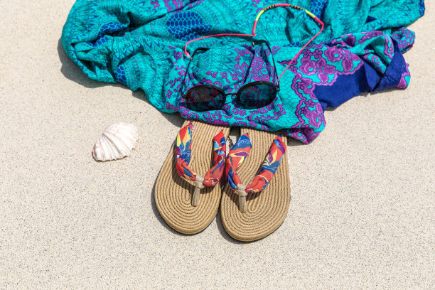 拖鞋和夏天图片下载