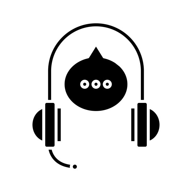 音频语音黑色图标，概念插图，矢量平面符号，象形符号素材图片