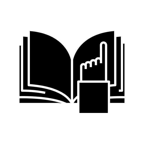 书签黑色图标，概念插图，矢量平面符号，象形符号图片下载