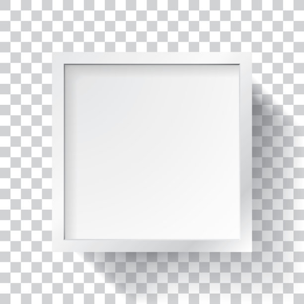 现实的空框架透明的背景，边界为您的创意项目，模型为您的项目。矢量设计图片下载
