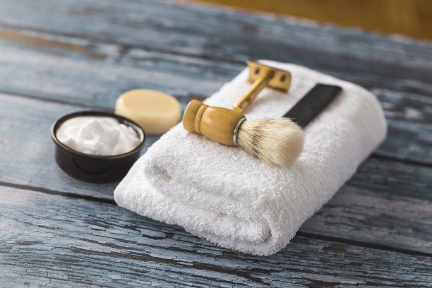 背景中的理发工具图片下载