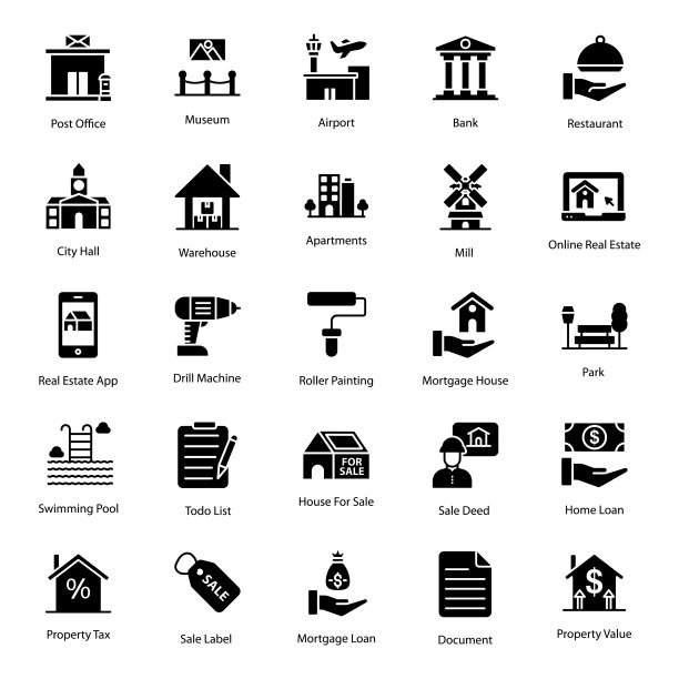 包建设固体图标图片下载