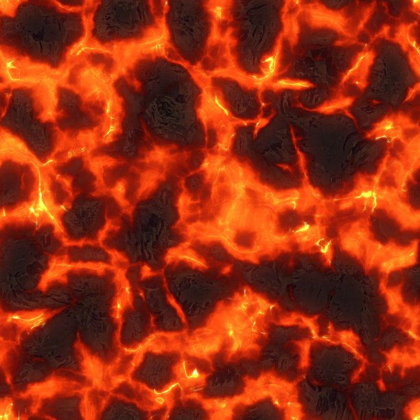 无缝岩浆或熔岩质地，熔融流。炽热的熔岩流图片下载