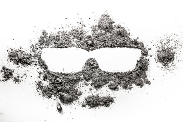 太阳镜剪影画符号插图在灰图片下载