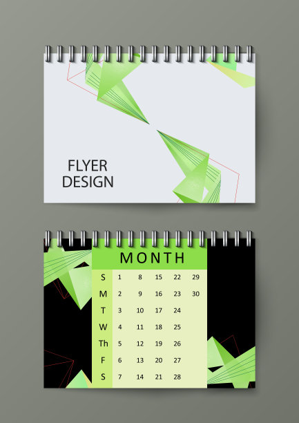 日历模板。抽象的现代政治背景。Eps10矢量图图片下载