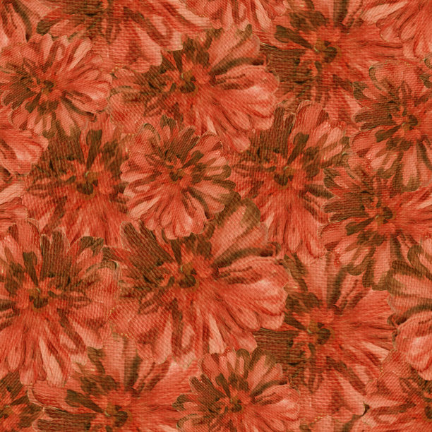 背景纹理油画，百日草花，手工制作。花朵图案。粉红色的花。油画。图片下载